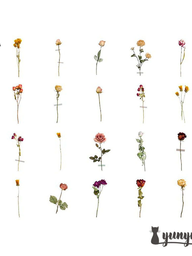 Flower Stickers - 30 pzas 8