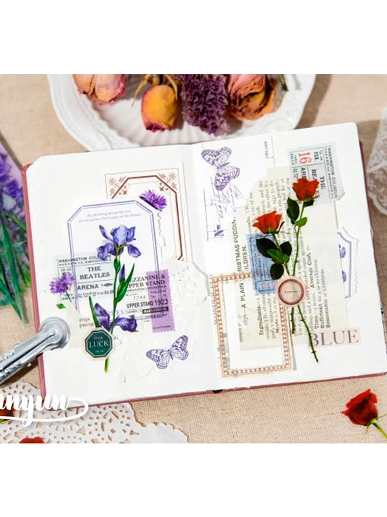 Flower Stickers - 30 pzas 3