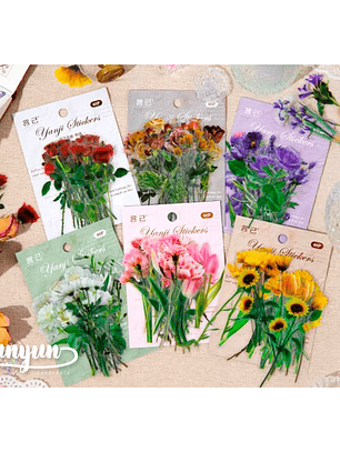 Flower Stickers - 30 pzas
