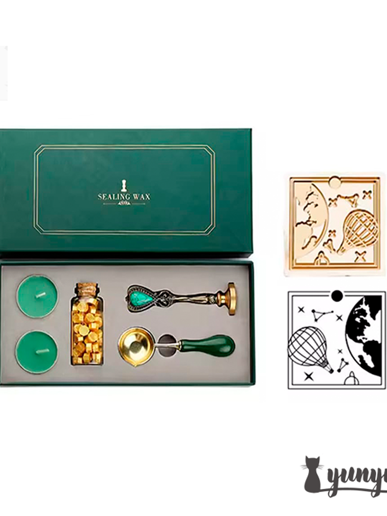 Kit Sello de Lacre Globo - 5 pzas 1