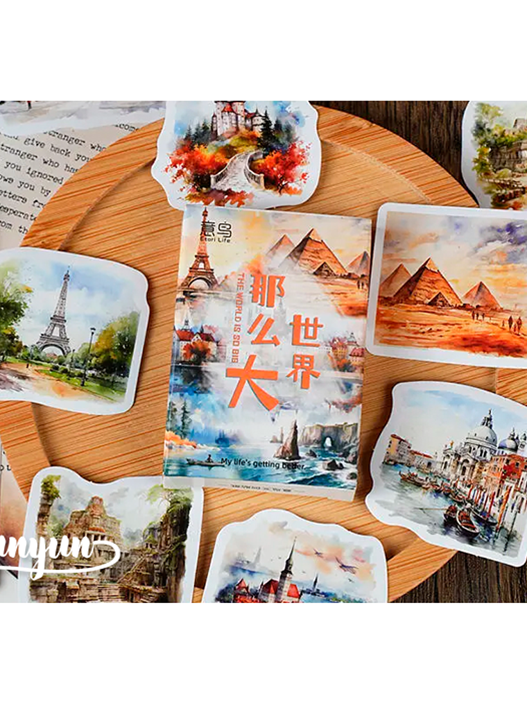 Caja Stickers Ciudades - 30 pzas 1