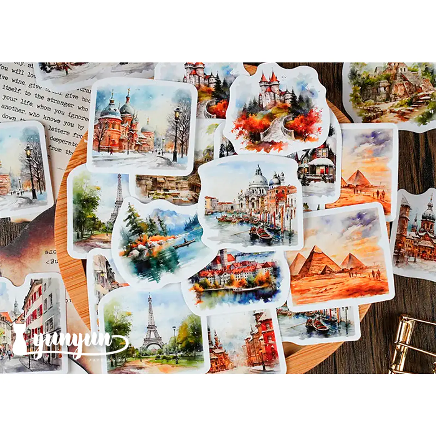 Caja Stickers Ciudades - 30 pzas 2