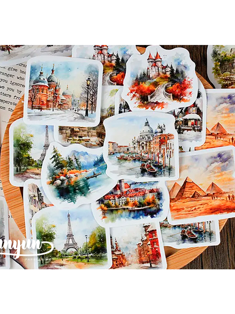 Caja Stickers Ciudades - 30 pzas 2