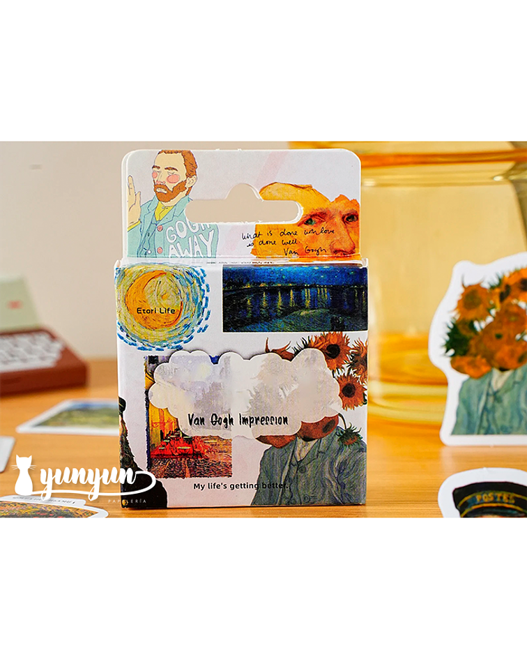 Caja Stickers Van Gogh II - 45 pzas