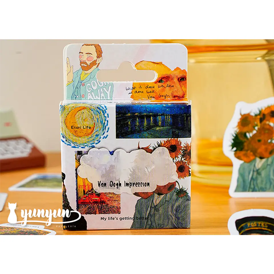 Caja Stickers Van Gogh II - 45 pzas 2