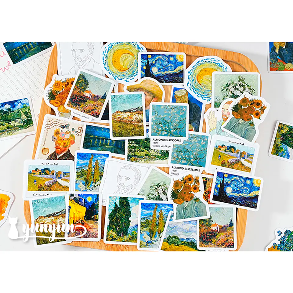 Caja Stickers Van Gogh II - 45 pzas 1