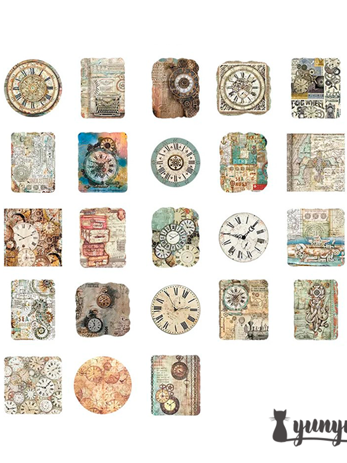 Caja Stickers Relojes - 45 pzas 3