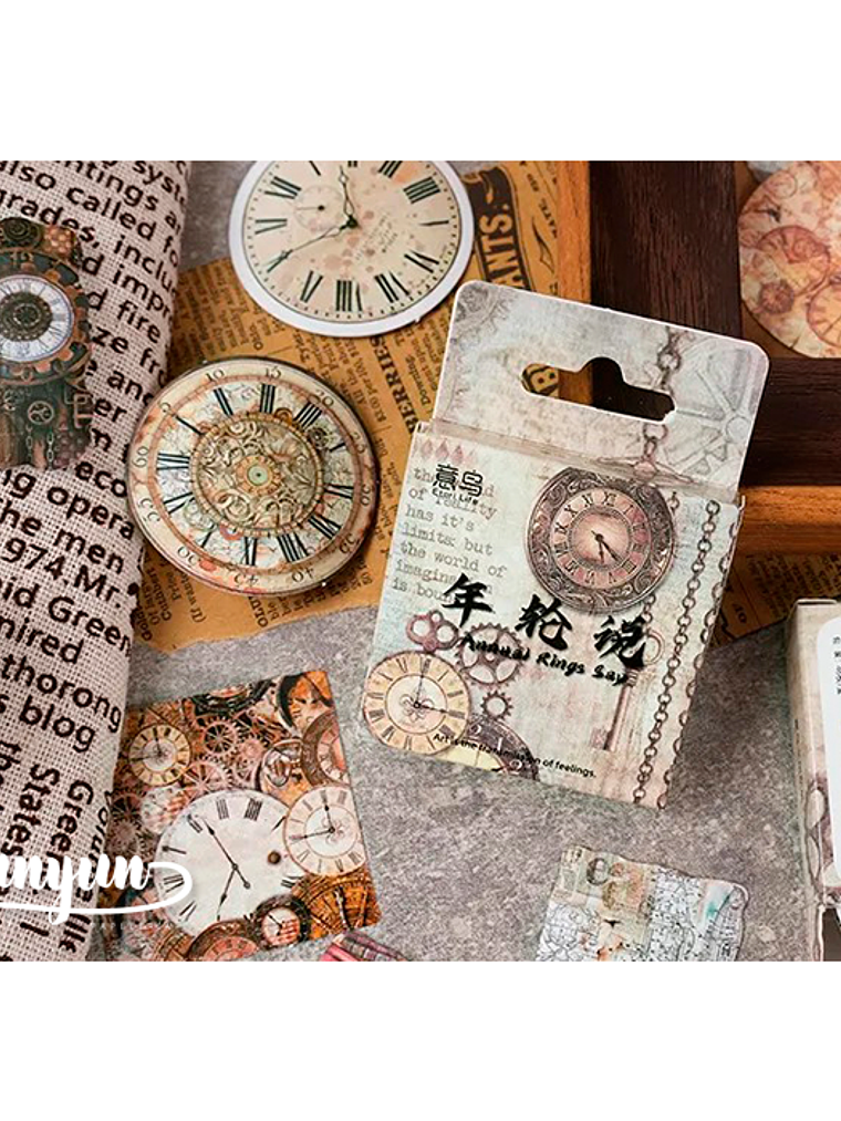 Caja Stickers Relojes - 45 pzas 1