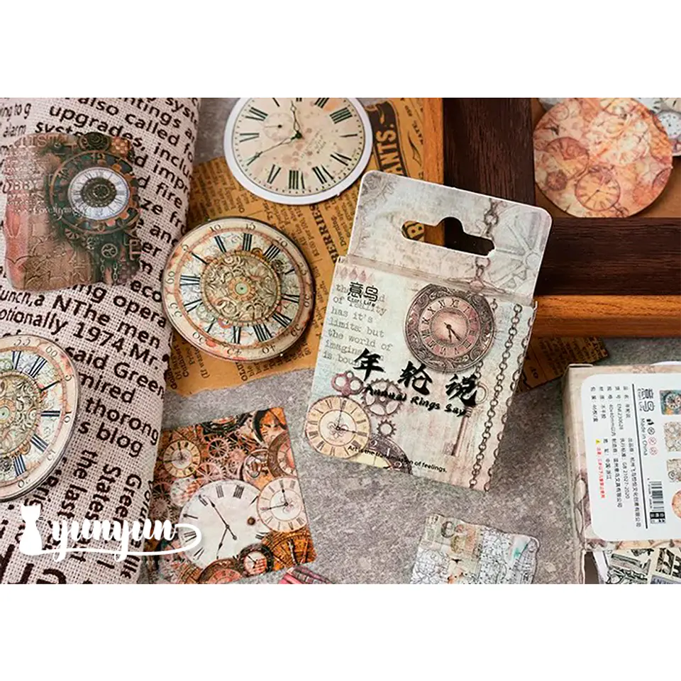 Caja Stickers Relojes - 45 pzas 1