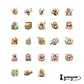 Caja Stickers Perezoso - 45 pzas - Miniatura 2