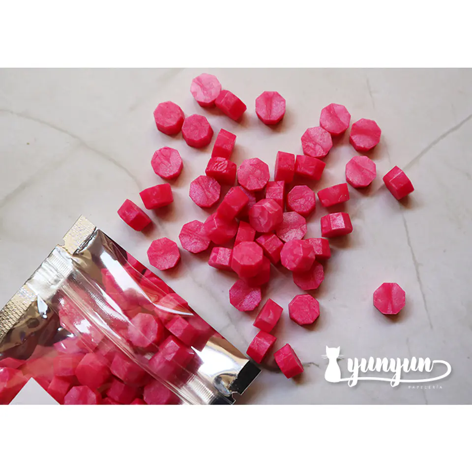 Lacre Magenta Perlado - 100 pzas 1