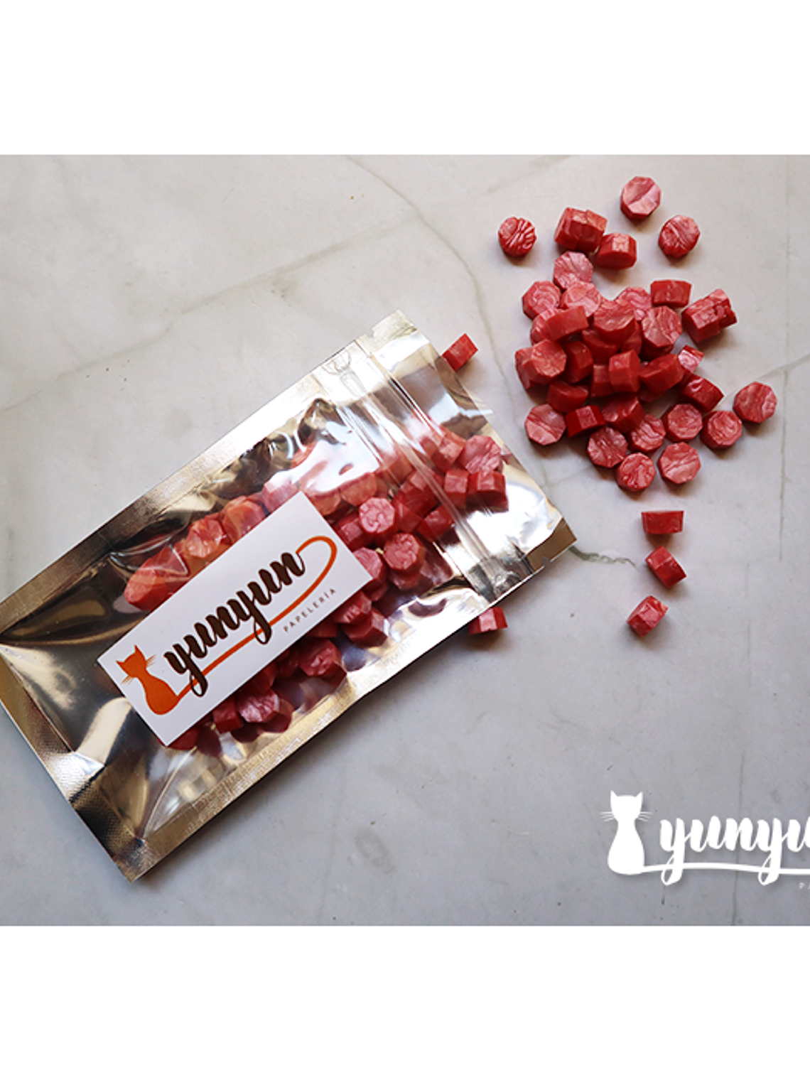 Lacre Coral Perlado - 100 pzas 2