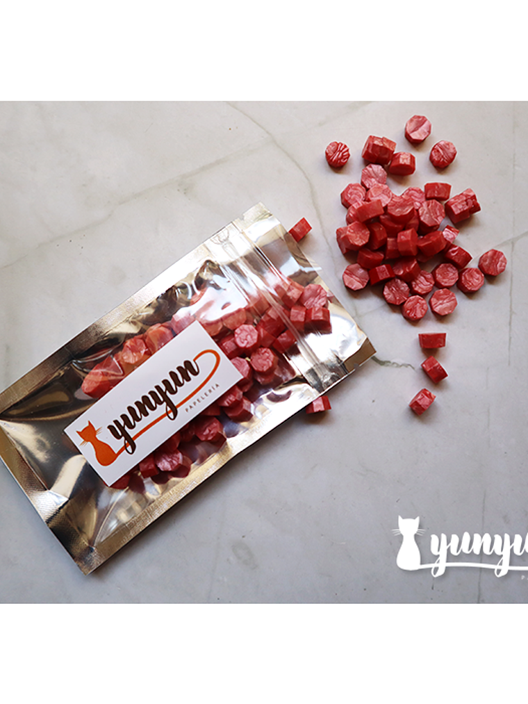 Lacre Coral Perlado - 100 pzas 2