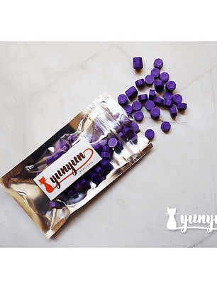 Lacre Morado Perlado - 100 pzas