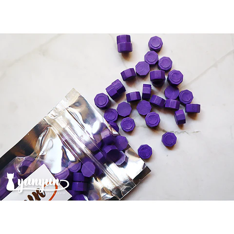 Lacre Morado Perlado - 200 pzas