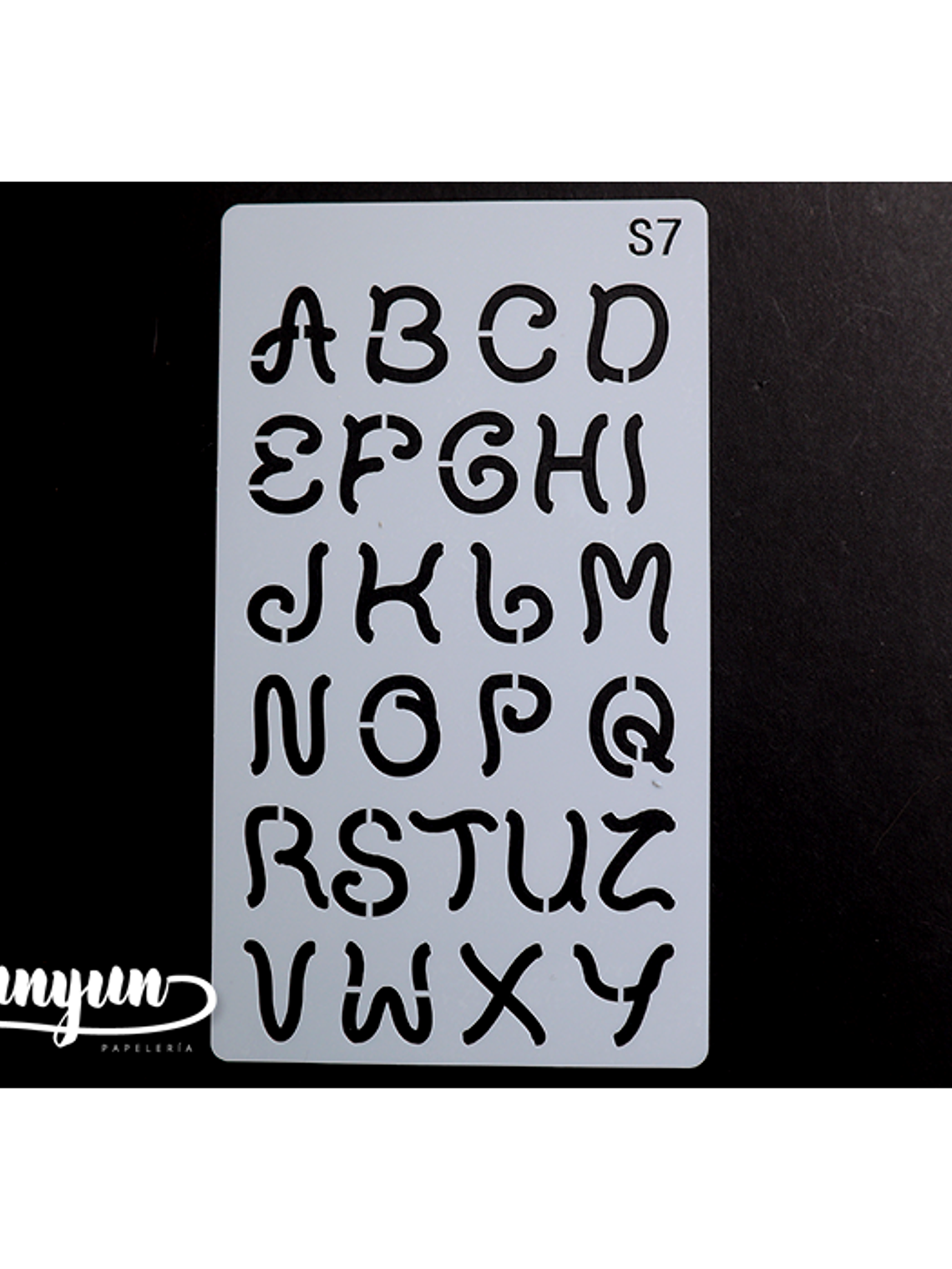 Stencil Abecedario s7 - 17,8x10,2cm 1