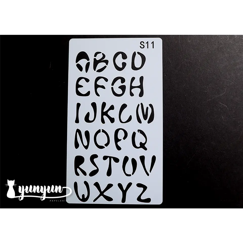 Stencil Abecedario s11 - 17,8x10,2cm 1