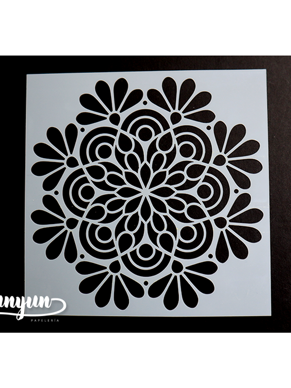 Stencil Flor V - 15x15cm 1