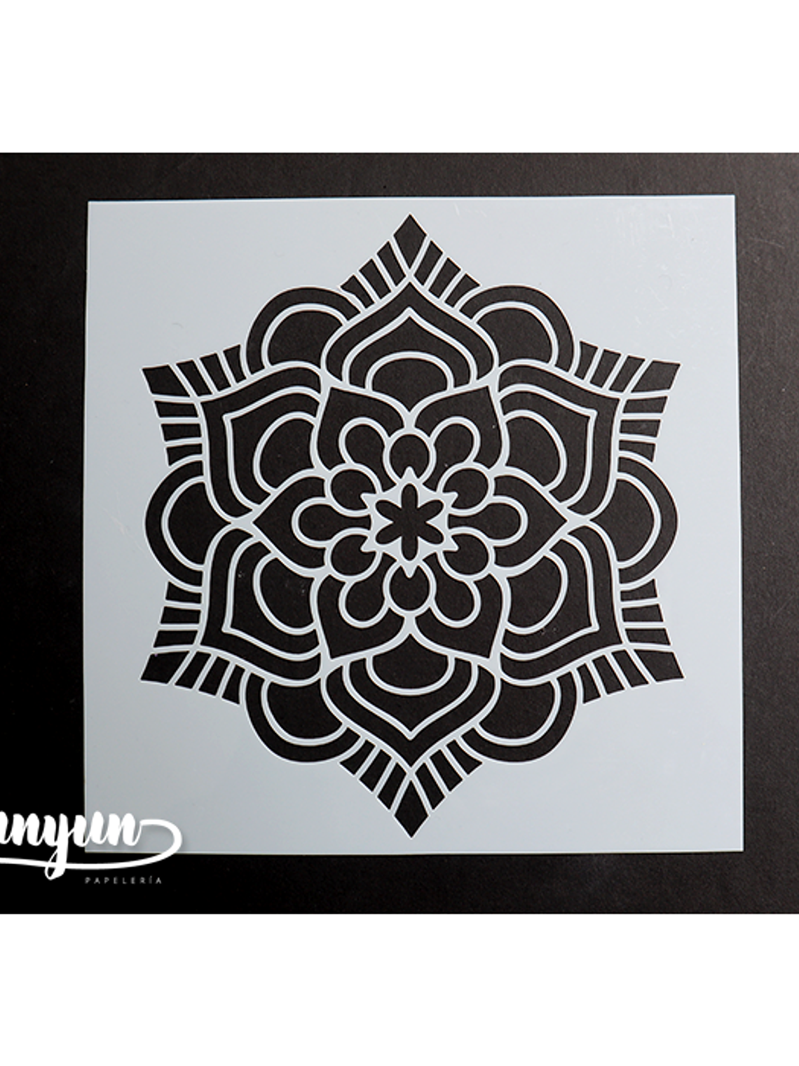 Stencil Flor VI - 15x15cm 1