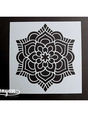 Stencil Flor VI - 15x15cm