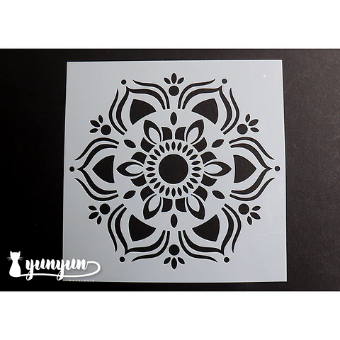 Stencil Flor VII - 15x15cm