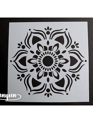 Stencil Flor VII - 15x15cm