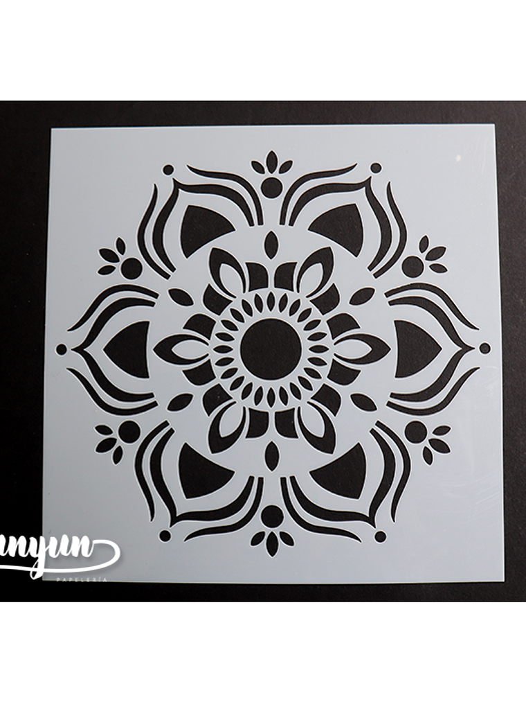 Stencil Flor VII - 15x15cm 1