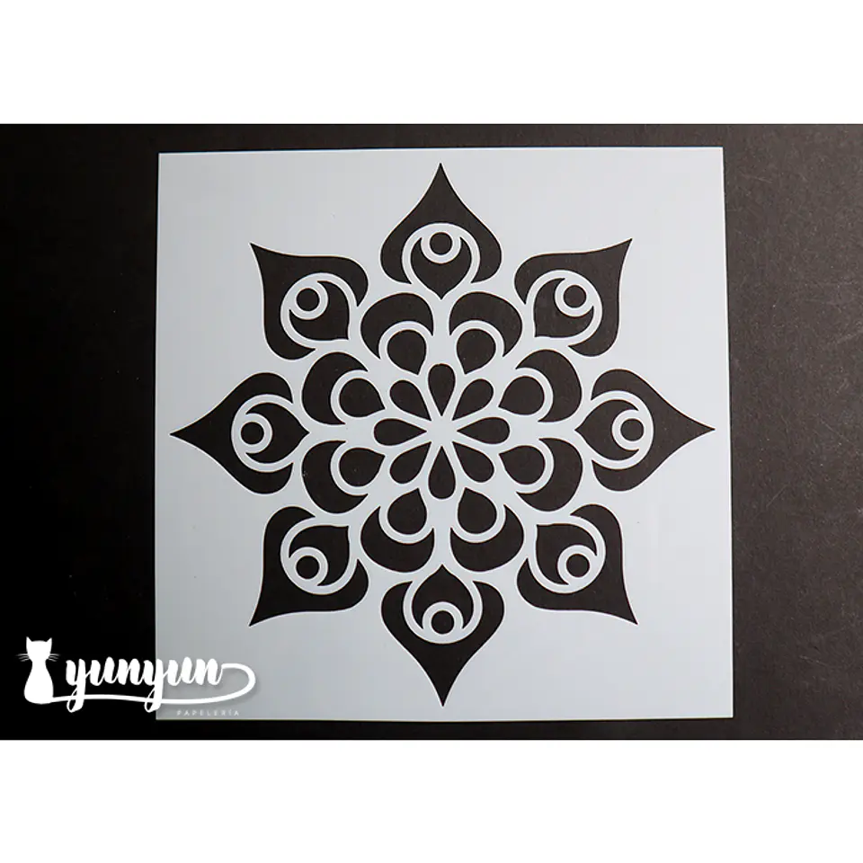 Stencil Mandala II - 15x15cm 1