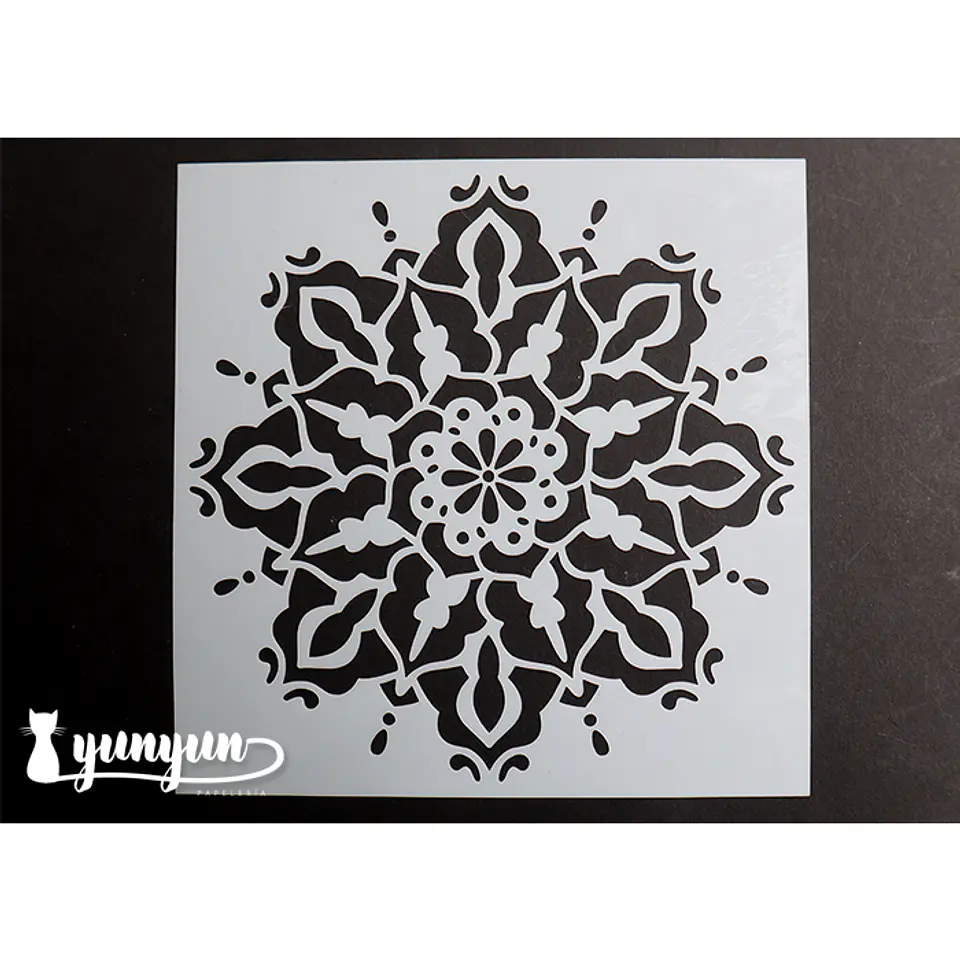Stencil Mandala III - 15x15cm 1
