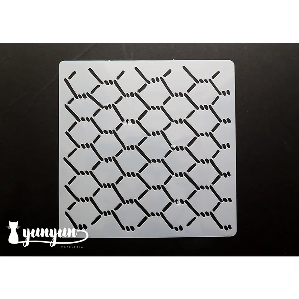 Stencil Malla - 15x15cm 1