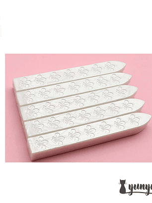 Set Barra Lacre Blanco Perlado - 5 pzas