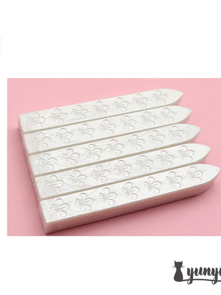 Set Barra Lacre Blanco Perlado - 5 pzas 1