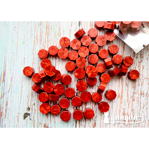 Lacre Rojo Perlado - 200 pzas