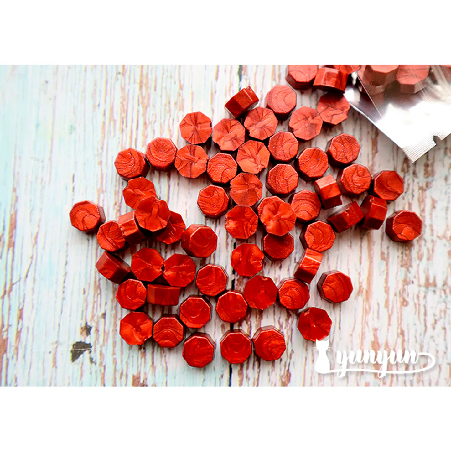Lacre Rojo Perlado - 200 pzas 1