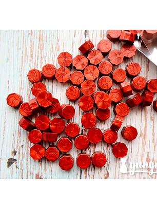 Lacre Rojo Perlado - 200 pzas