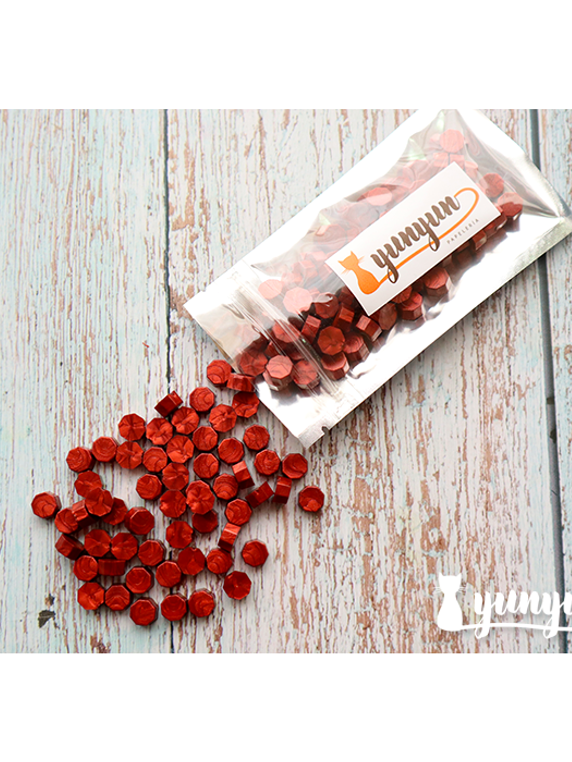 Lacre Rojo Perlado - 200 pzas 3