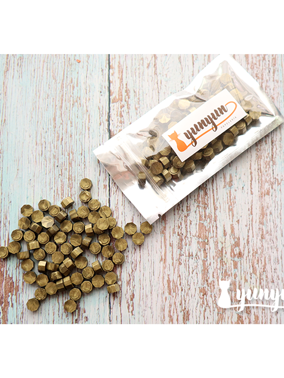 Lacre Pardo Dorado - 500 pzas 3