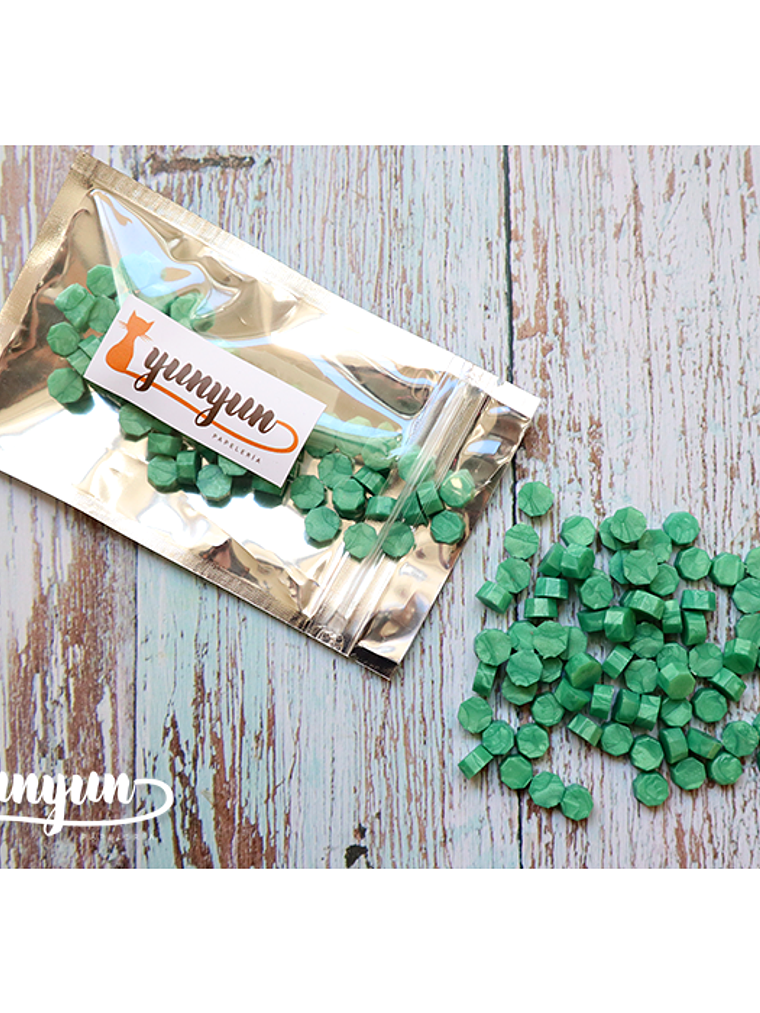 Lacre Verde Perlado - 100 pzas 3