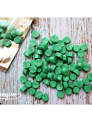 Lacre Verde Perlado - 100 pzas