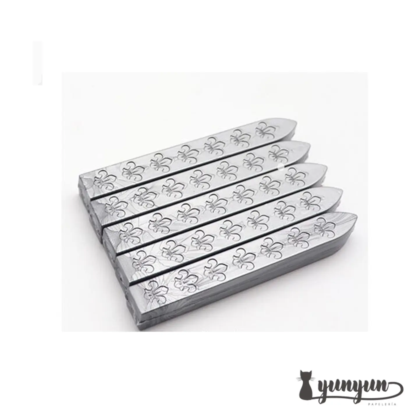 Set Barra Lacre Plateado 5 pzas 1