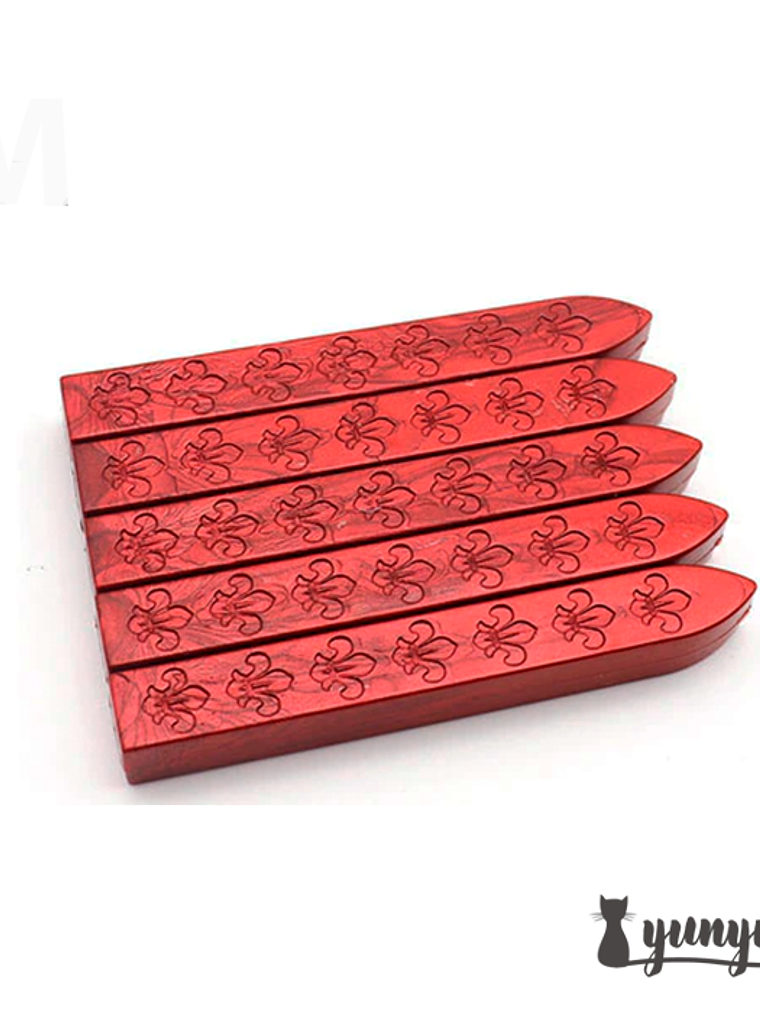 Set Barra Lacre Rojo Perlado - 5 pza 1