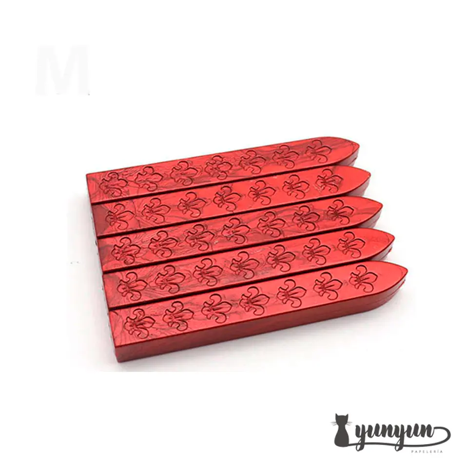 Set Barra Lacre Rojo Perlado - 5 pza 1