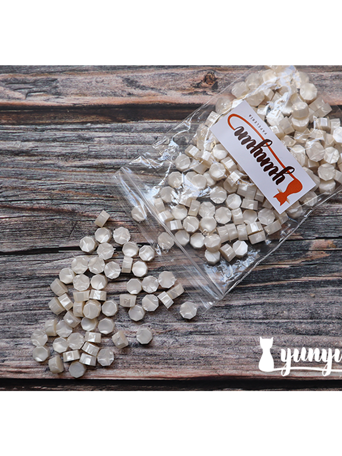 Lacre Blanco Perlado - 100 pzas 2