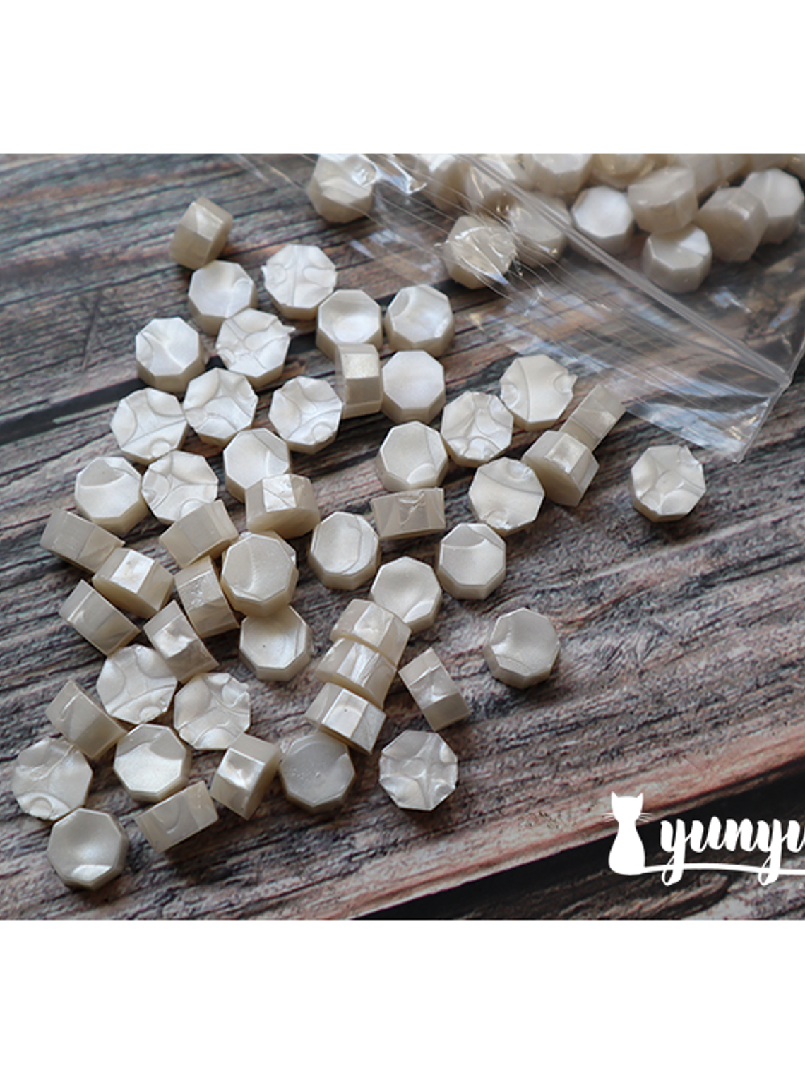 Lacre Blanco Perlado - 100 pzas 1