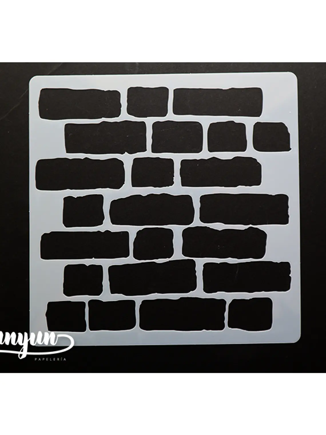 Stencil Diseño Ladrillos  - 15x15cm 1