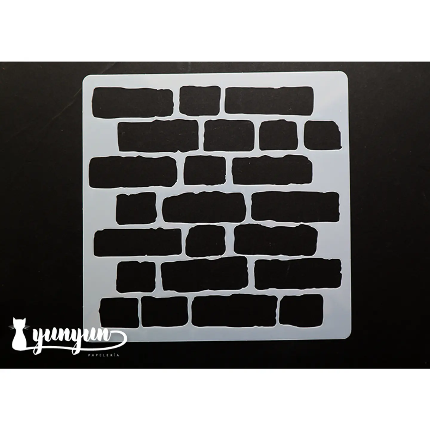 Stencil Diseño Ladrillos  - 15x15cm 1