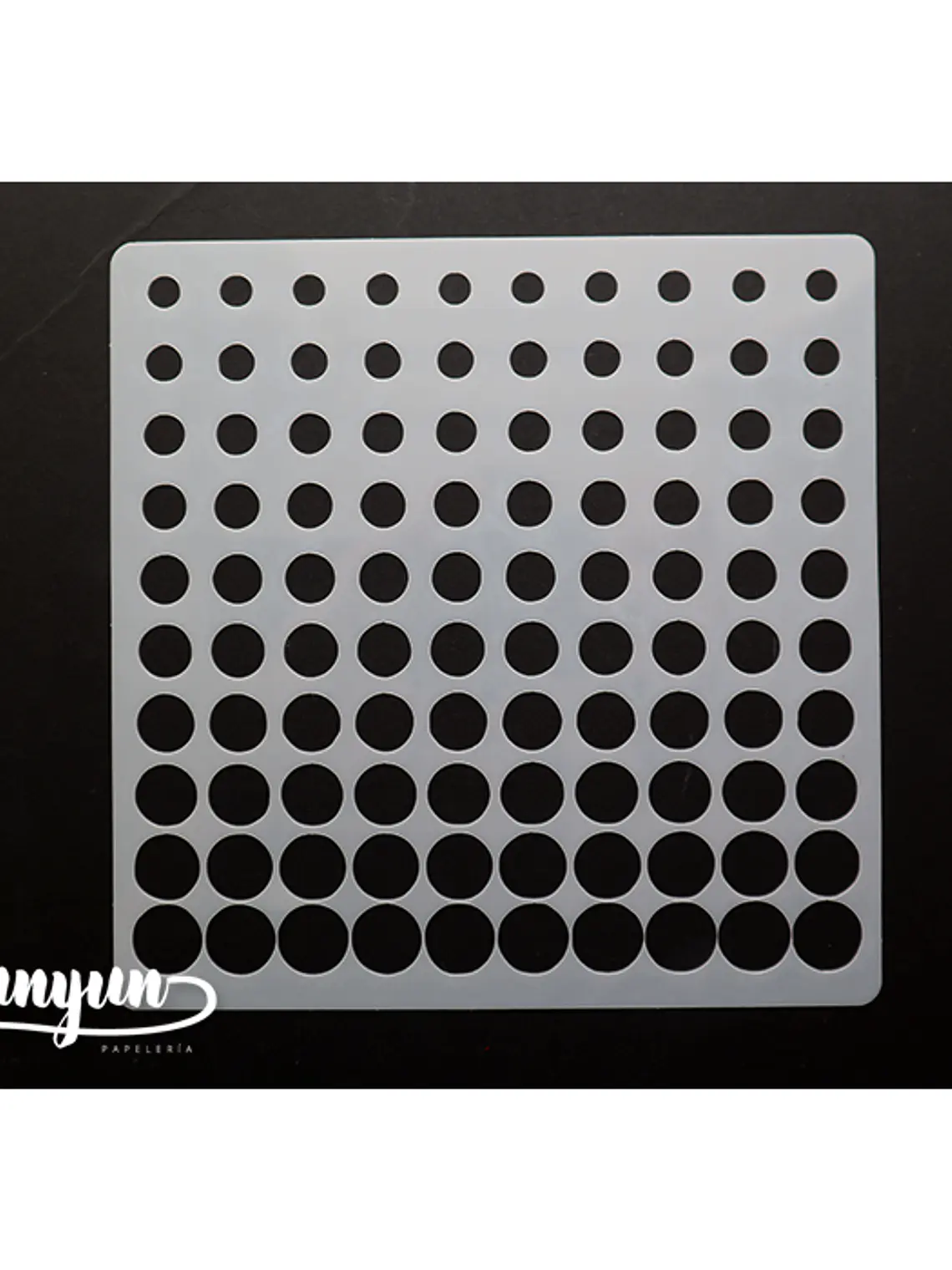 Stencil Diseño Circulos II - 15x15cm 1