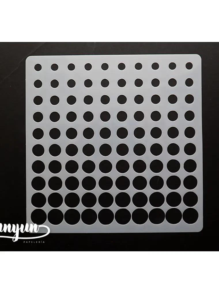 Stencil Diseño Circulos II - 15x15cm 1