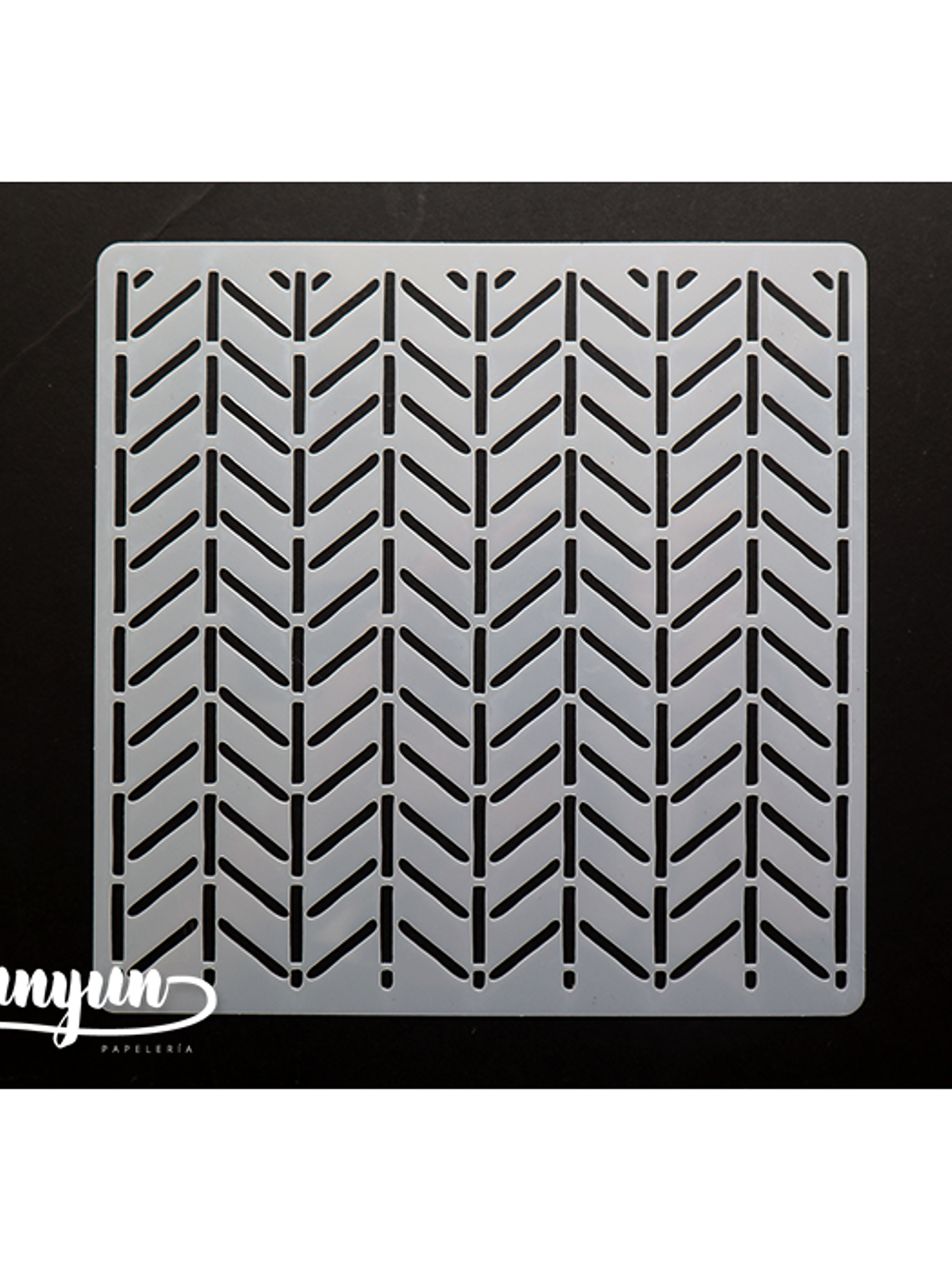 Stencil Diseño Líneas - 15x15cm 1