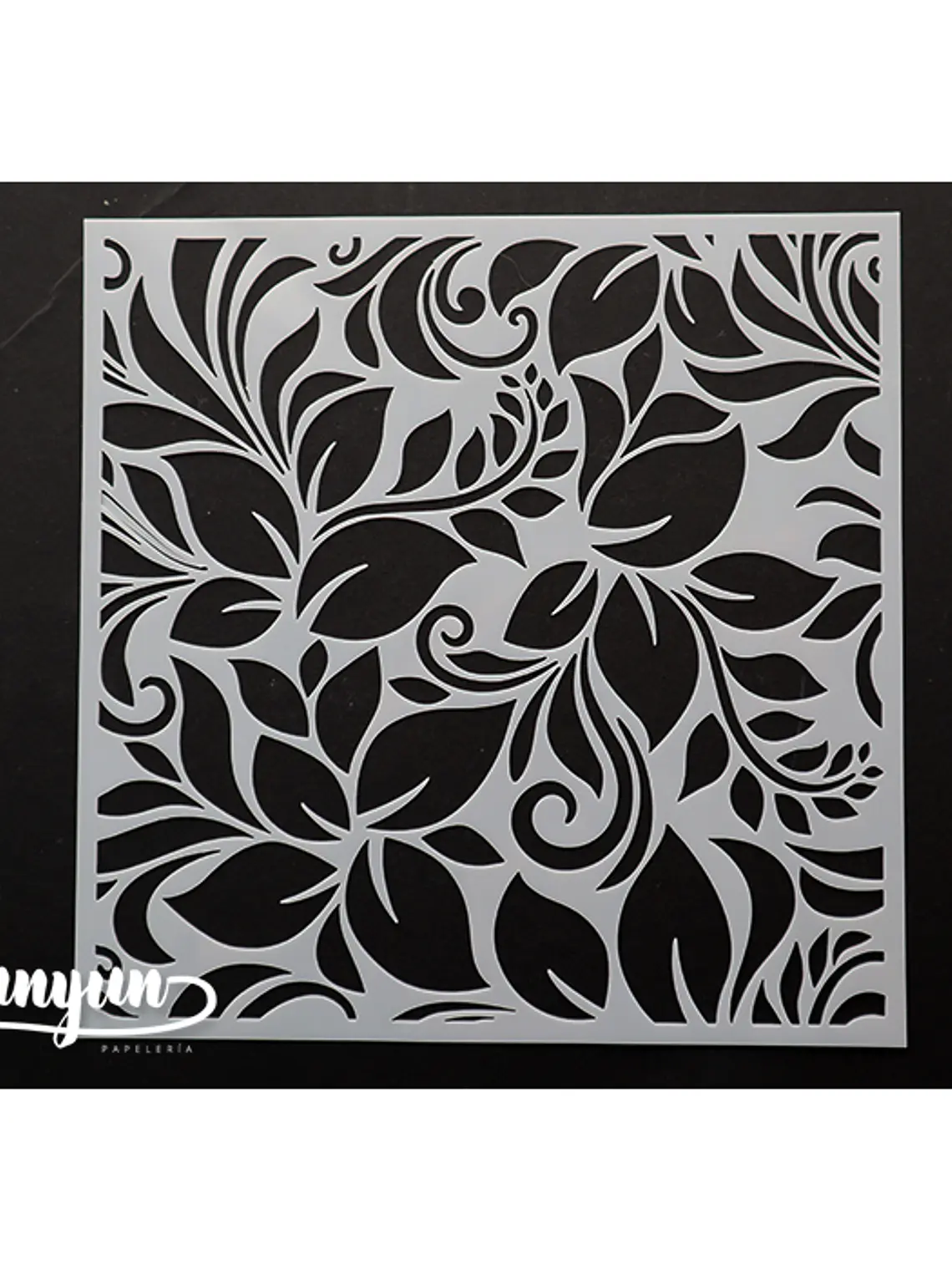 Stencil Diseño Botánico - 15x15cm 1